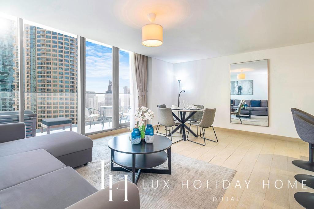 Lux Contemporary Suite With Full Marina View 6 Dubai Eksteriør bilde