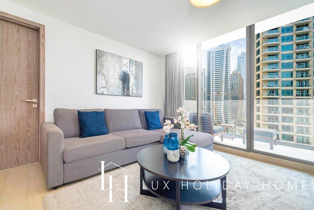 Lux Contemporary Suite With Full Marina View 6 Dubai Eksteriør bilde