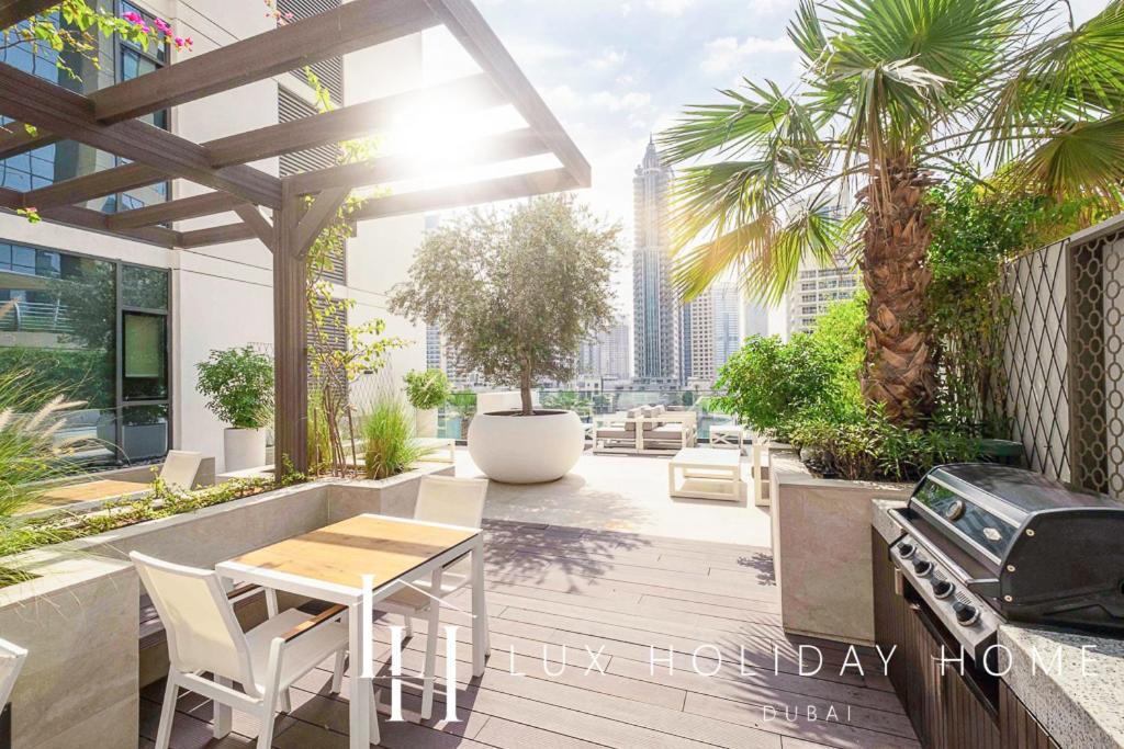 Lux Contemporary Suite With Full Marina View 6 Dubai Eksteriør bilde