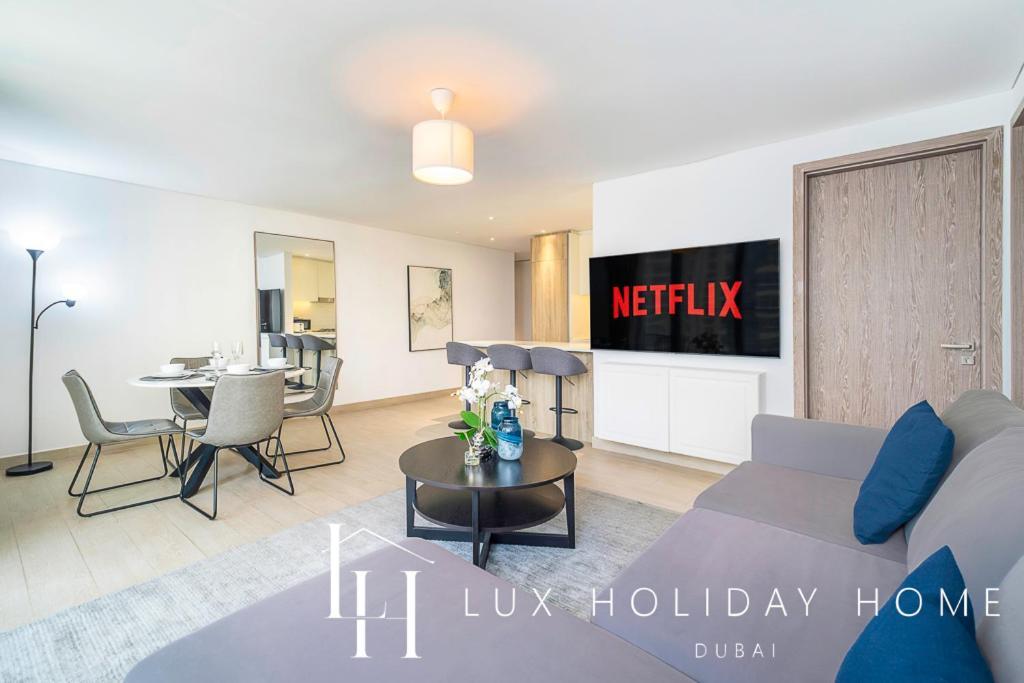 Lux Contemporary Suite With Full Marina View 6 Dubai Eksteriør bilde