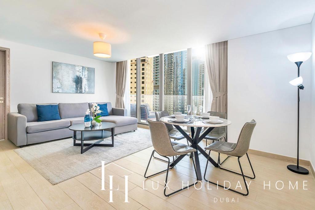 Lux Contemporary Suite With Full Marina View 6 Dubai Eksteriør bilde